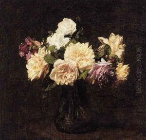 Roses XI by Ignace Henri Jean Fantin-Latour