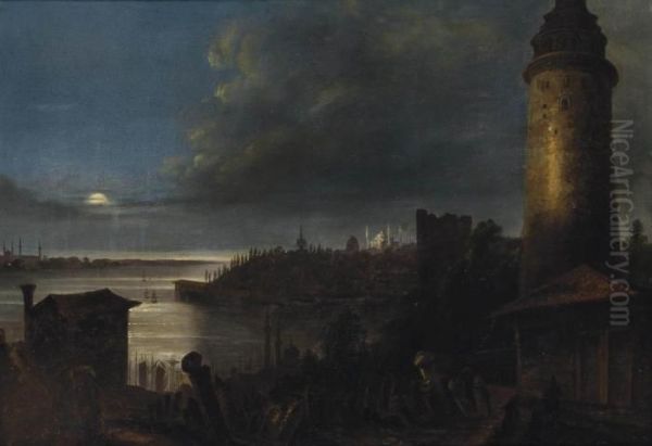 The Bosphorus By Moonlight - view 1