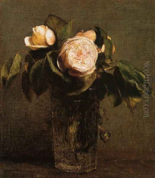 Roses in a Tall Glass - view 1