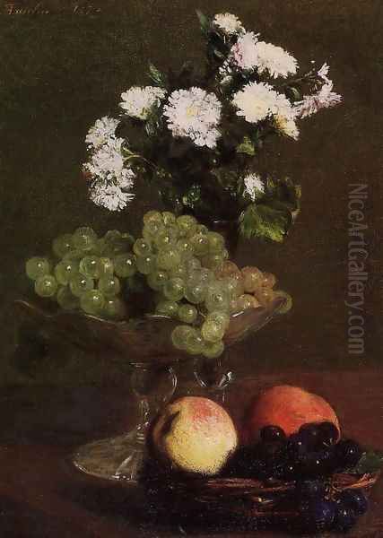 Still Life: Chrysanthemums and Grapes - view 1