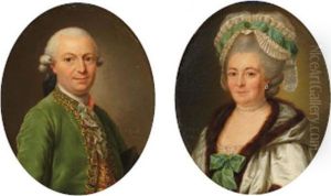 Portrait D'homme En Buste A La Veste Verte