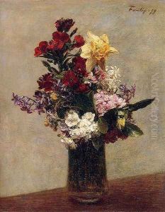 Spring Flowers I by Ignace Henri Jean Fantin-Latour
