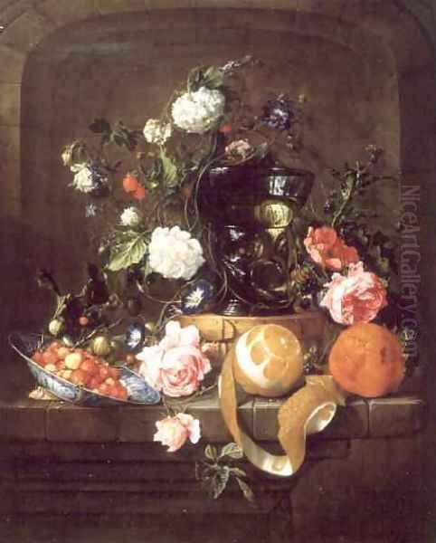 A Still Life in a Stone Niche - view 1