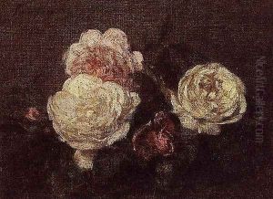 Flowers: Roses by Ignace Henri Jean Fantin-Latour