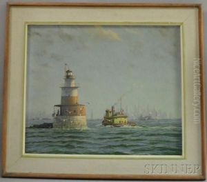 Robbins Reef Lighthouse, Upper Bay, New York