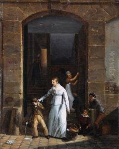 Il Portatore Del Latte by Jean-Baptiste Lecoeur