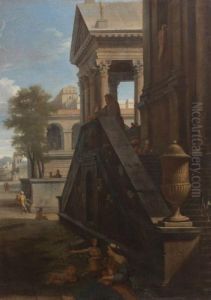 Vue D'une Ville Classique Anim by Jean Lemaire