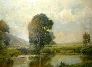 Munchen. Landschaftsmaler In Munchen by Oscar Leu