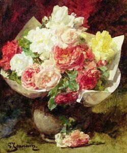 Flowers in a Vase by Georges Jeannin