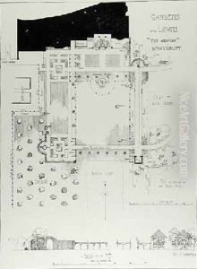 Garden and Lawns The Grange Wraysbury from Thomas Mawsons The Art and Craft of Garden Making by Thomas Hayton Mawson