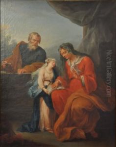 L'education De La Vierge by Charles-Francois-Adrien Macret