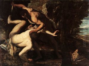 Cain slaying Abel by Jacopo Tintoretto (Robusti)