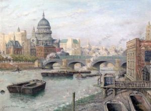 St Pauls From The Thames by Sydney Maiden