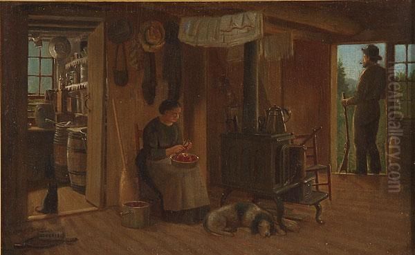 Rural Cabin Interior Scene - view 1