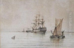 Vessels In Calm Waters by Albert Marks