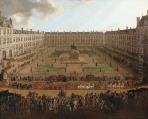 L'arrivee A Paris, Place Royale by Pierre Denis Martin Des Gobelins