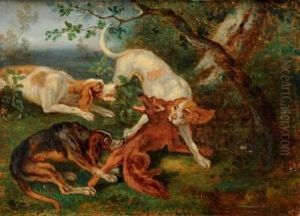 Scene De Chasse Au Renard Scene De Chasse Au Renard