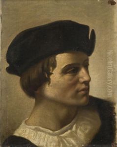 Etude De Tete D'homme by Louis Nicolas Matout