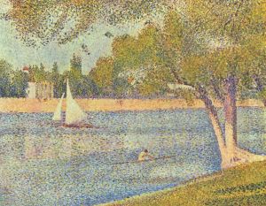 The Siene at la Grande Jatte 1888 by Georges Seurat