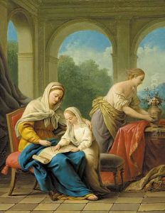 The Education Of The Virgin by Giuseppe Mazzola