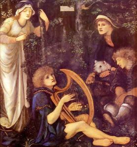 The Madness Of Sir Tristram by Sir Edward Coley Burne-Jones