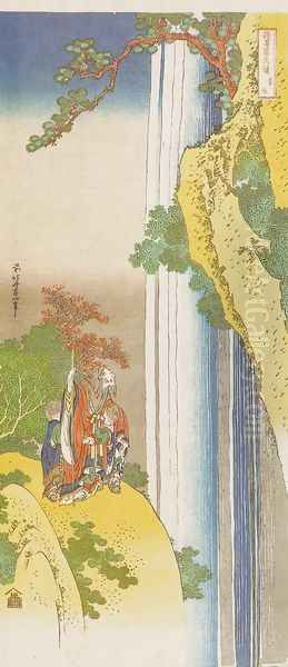 Li Po Admiring the Waterfall of Lo-Shan - view 1