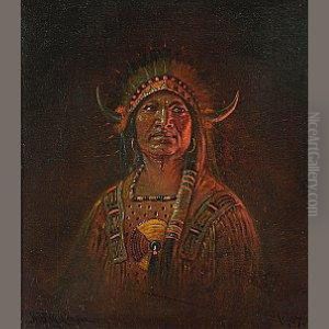 Portrait Of An Indian Chieftain