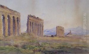 Roman Aqueduct In The Campagna
