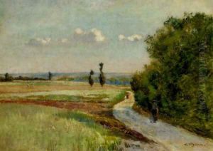 A path in a pastoral landscape