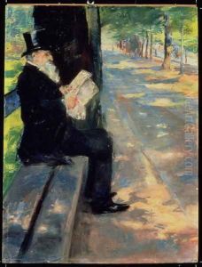 Gentleman in a Zoo, c.1900 by Lesser Ury