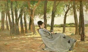 Portrait of Signora Martelli by Giovanni Fattori