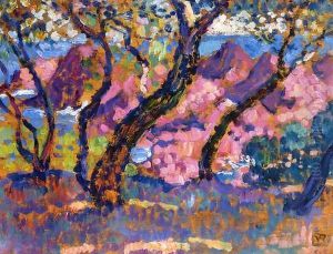 In the Shade of the Pines (study) by Theo van Rysselberghe