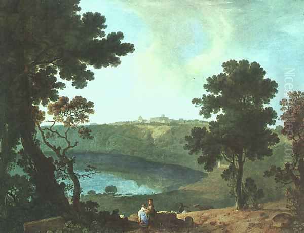 Lake Albano and Castel Gandolfo 1754 - view 1
