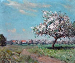figure And Apple Blossom, Normandy figure And Apple Blossom, Normandy