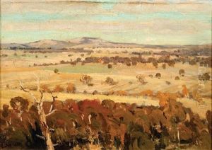 Untitled - Rural Landscape by Edward Officer