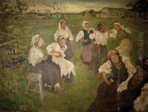Women In Village by Arie Orland