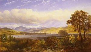 A View of Dumbarton from the Clyde River, with Ben Lomond Beyond by Edmund John Niemann