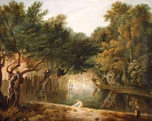 View of the Wilderness in St. Jamess Park, London, c.1770-75 by Richard Wilson