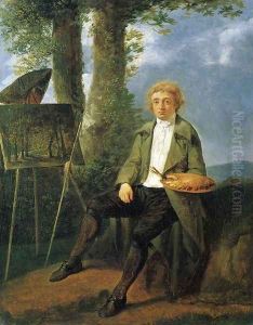 Conrad Gessner in a Landscape by Jacques-Henri Sablet