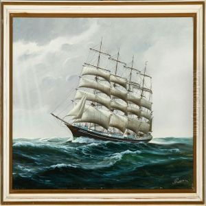 Ship Portrait Of The Danish Training Ship Kobenhavn
