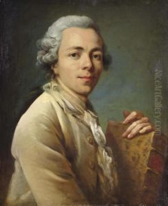 Portrait D'un Homme Portant Un Exemplaire Des Essais De Montaigne
