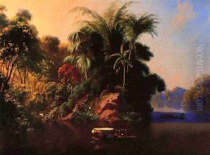 Boating on The Changres River by Charles Christian Nahl