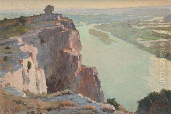 Falaises Surplombant Une Riviere - view 1