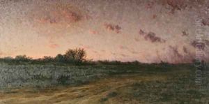 Atardecer by Modesto Urgell y Inglada