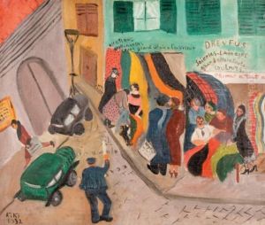 Le Marche Aux Soieries A Paris by Alice Ernestine Prin Dite Kiki De Montparnasse