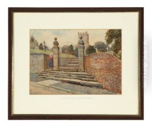 Old Gateway, Stainton Church, Yorkshire by Charles Richardson
