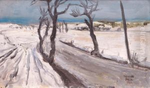 Winter Road by Jaroslav Riedl