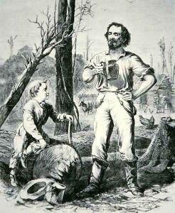 The Pioneer, from Harpers Weekly, 1868 by Alfred R. Waud