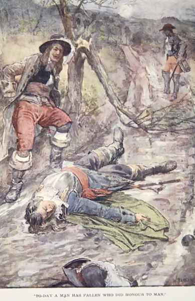 Today a Man Has Fallen Who Did Honour to Man, illustration from The Story of France Told to Boys and Girls by Mary MacGregor, 1920 - view 1