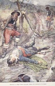 Today a Man Has Fallen Who Did Honour to Man, illustration from The Story of France Told to Boys and Girls by Mary MacGregor, 1920 by William Rainey